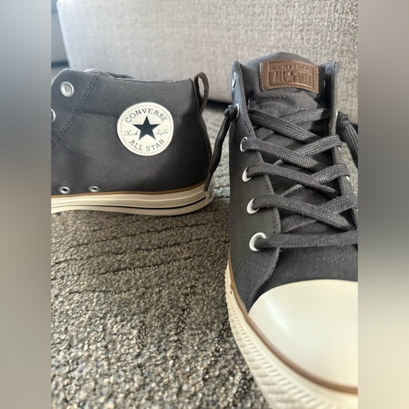 NWT Converse All-Star Gray High-Top Sneakers | Men’s Size 12 - Picture 2 of 5